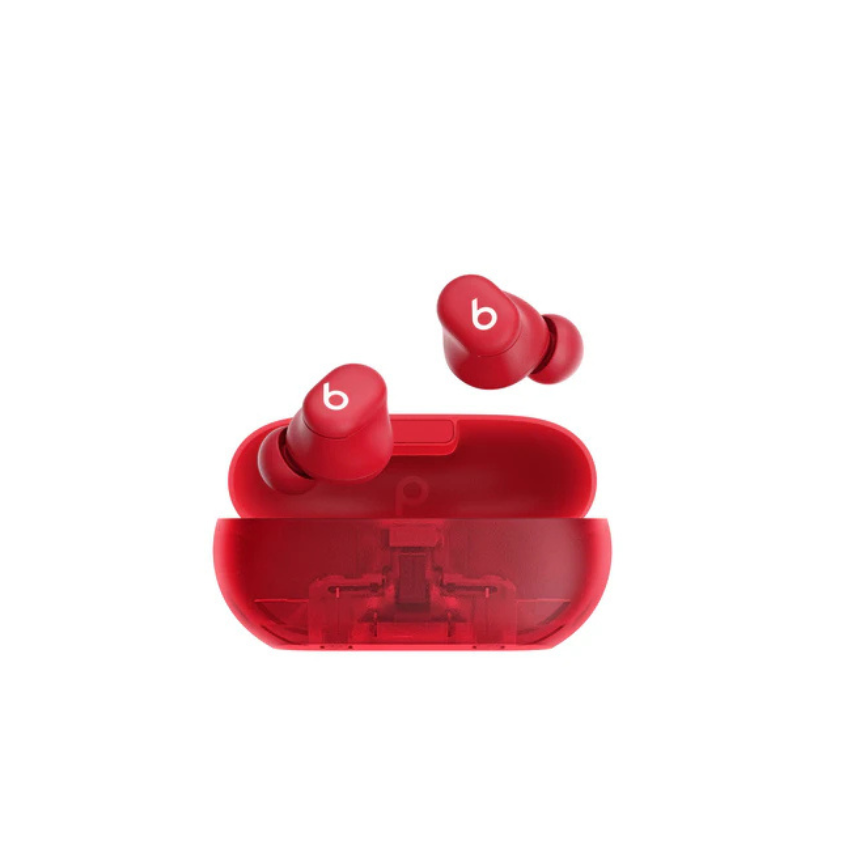 apple | Beats Solo Buds Wireless Bluetooth Earbuds | restored | transparent red | wireless audio